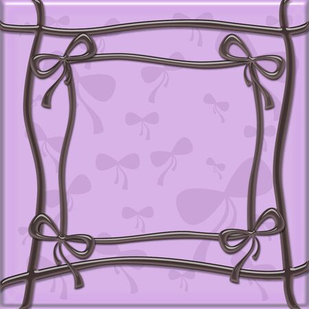 illustration of  festive packaging with four ribbons  の写真素材