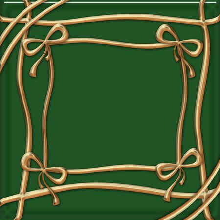 illustration of  festive packaging with four ribbons の写真素材