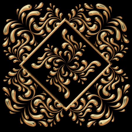 pattern in the manner of  twisted figures の写真素材