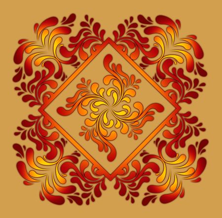 pattern in the manner of  twisted figures の写真素材