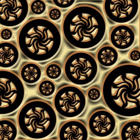 pattern  in the manner of  several spherical objects  の写真素材