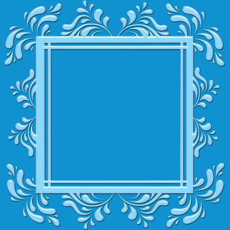 pattern  in the manner of  frame の写真素材