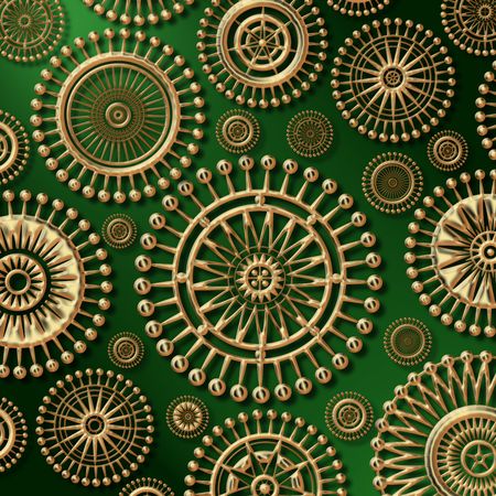 pattern  in the manner of  several spherical objects   の写真素材