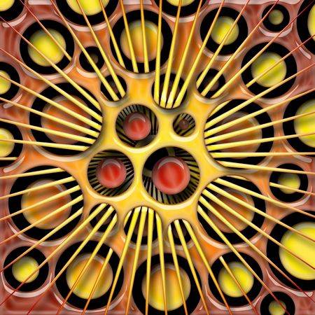 pattern  in the manner of  several spherical objects の写真素材