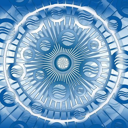 pattern  in the manner of  several spherical objects の写真素材