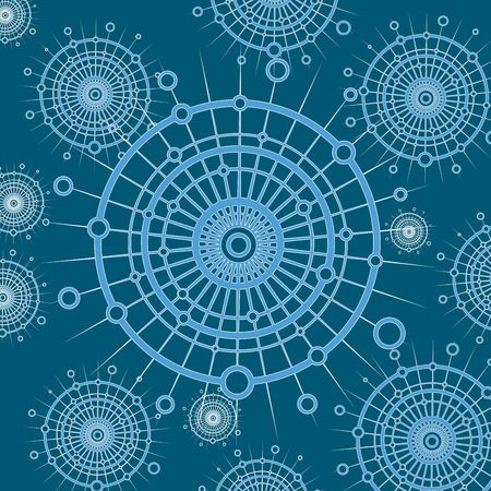 pattern  in the manner of  unusual snowflakes  の写真素材