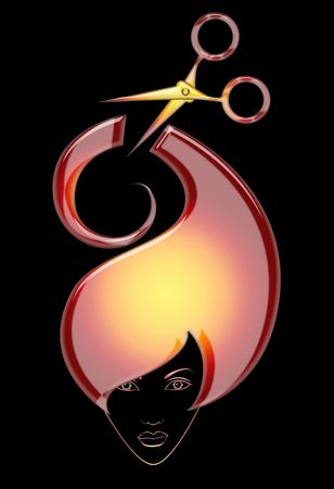 illustration of  girl  の写真素材