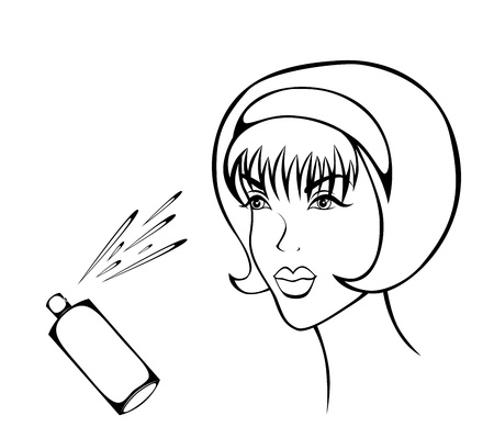 illustration of  girl  の写真素材