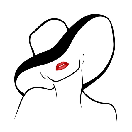 illustration of girlの写真素材