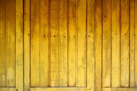 the yellow vintage wooden windowの写真素材