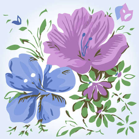 Vintage floral backgroundのイラスト素材