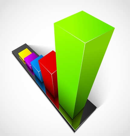 Business graphsのイラスト素材