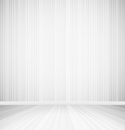 Bright empty room with striped wall and striped floor interior. Vector illustrationのイラスト素材