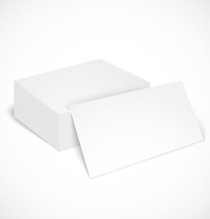 Stack of business cards with shadow template. Stack of business cards with shadow template.