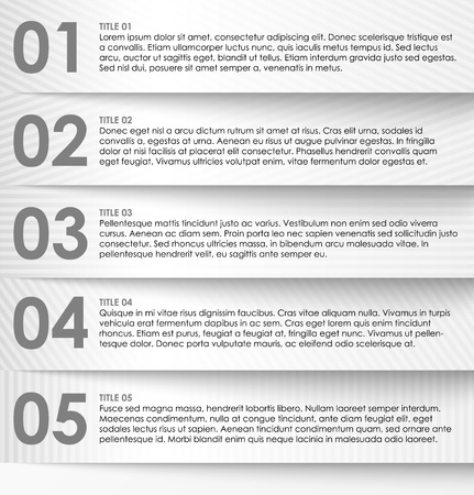 Infographics options banner, rectangle numbered banner. のイラスト素材