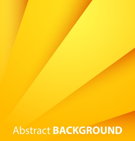 Abstract yellow paper background with shadow. Vector illustrationのイラスト素材