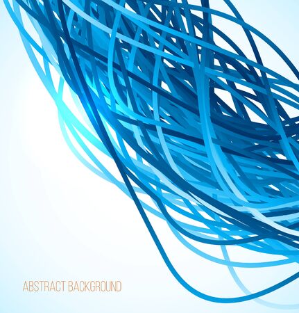Absract blue background with lines. Vector illustrationのイラスト素材