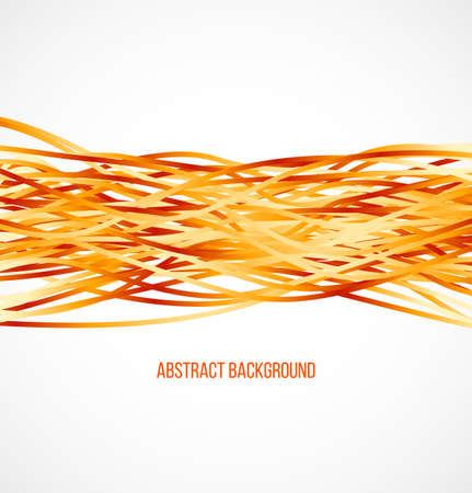 Absract orange background with horizontal lines. Vector illustrationのイラスト素材