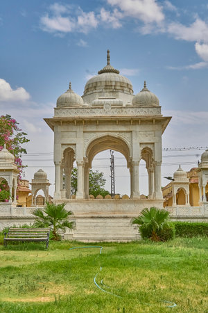 A beautiful view of "Gatore ki chhatriyan"の写真素材