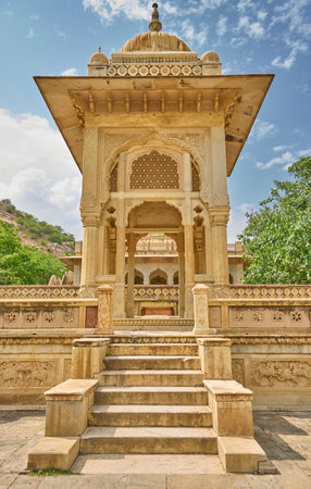 A beautiful view of "Gatore ki chhatriyan"の写真素材