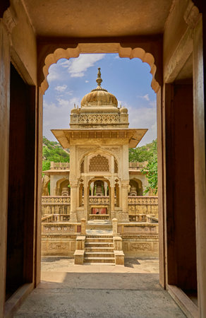 A beautiful view of "Gatore ki chhatriyan"の写真素材