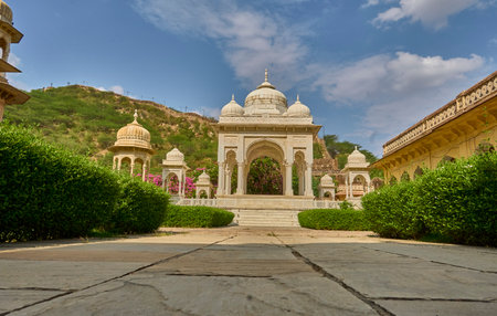 A beautiful view of "Gatore ki chhatriyan"の写真素材