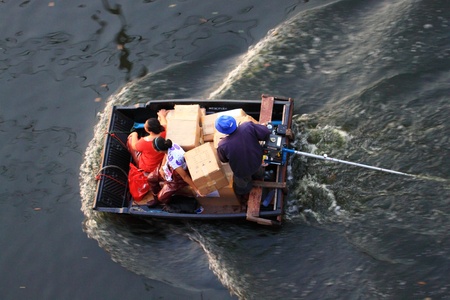 BANGKOK THAILAND - NOV 14 : scenes from Don Muang Airport Bangkok during its worst flooding in decades is a major disaster Nov 14,2011 in Bangkok Thailand.のeditorial素材