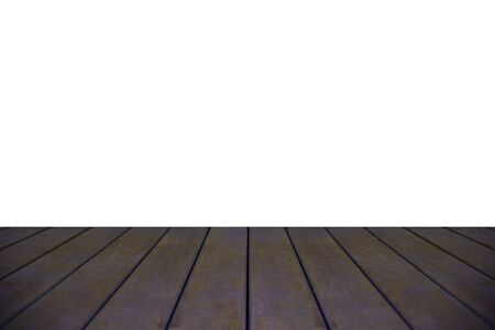 hardwood floor and white background for copy spaceの写真素材