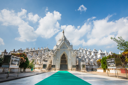 Hsinbyume (White pagoda ), Mingun, Mandalay Sagaing region, Myanmarのeditorial素材