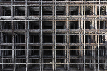 Steel Rebars for reinforced concrete.steel reinforcement bar texture in construction site.