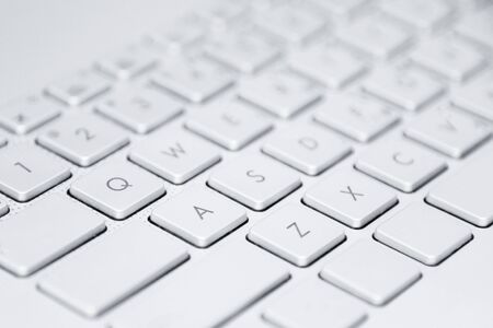 Laptop Keyboard computer technology, business or education concept.Computer keyboard close-up with copy spaceの写真素材