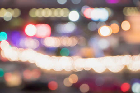 bokeh background.color of night light bokeh in celebration festival backgroundの写真素材