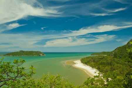 view beach at khao sam roy yod national park,thailandの写真素材