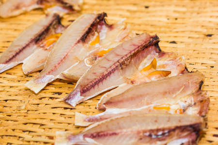 dried fishの写真素材
