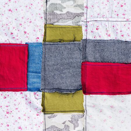 Multi color fabric texture background
