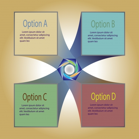 Abstract hexagon concept banner templateのイラスト素材