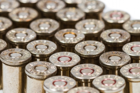 Close up bullets of hand gunの写真素材