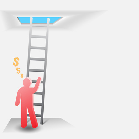 Risk of business money conceptのイラスト素材