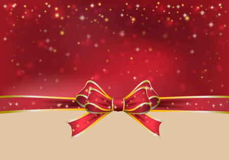 Christmas background with bow. vector illustrationのイラスト素材