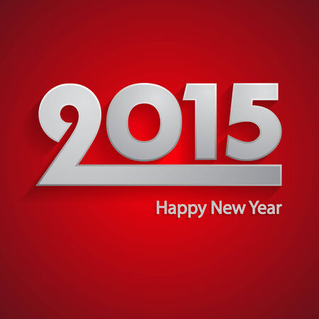 Happy new year 2015, Vector illustrationのイラスト素材
