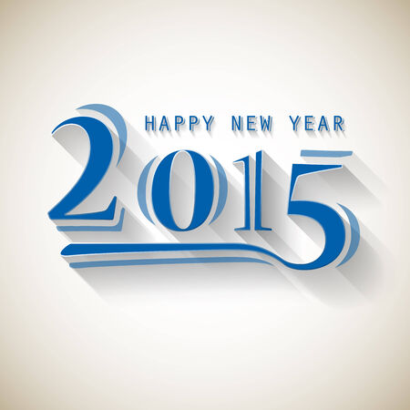 Happy new year 2015, Vector illustrationのイラスト素材