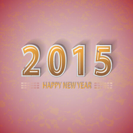 Happy new year 2015, Vector illustrationのイラスト素材