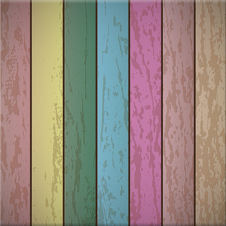 Colorful wooden plank texture, vector background illustrationのイラスト素材