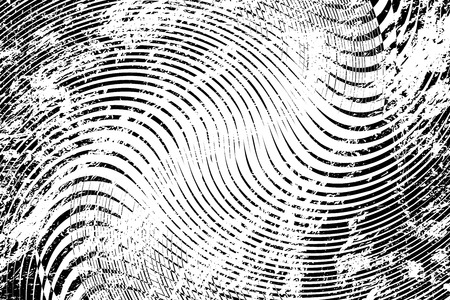 Grunge textures with overlay wave stripe line effect, Vector background illustrationのイラスト素材