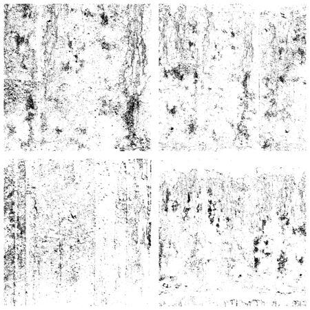 Grunge textures setのイラスト素材