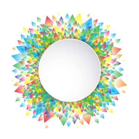 Colorful background geometric (circle) pattern design, vector illustration.のイラスト素材