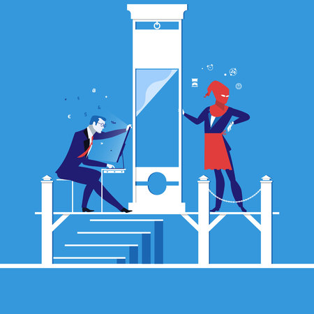 Deadline concept vector illustration.