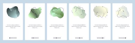 Website and mobile app onboarding screens vector templateのイラスト素材
