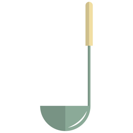 Kitchen laddle icon, flat vector isolated illustration. Kitchen utensils.のイラスト素材