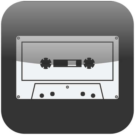 Vintage tape cassette vector icon isolated symbolのイラスト素材